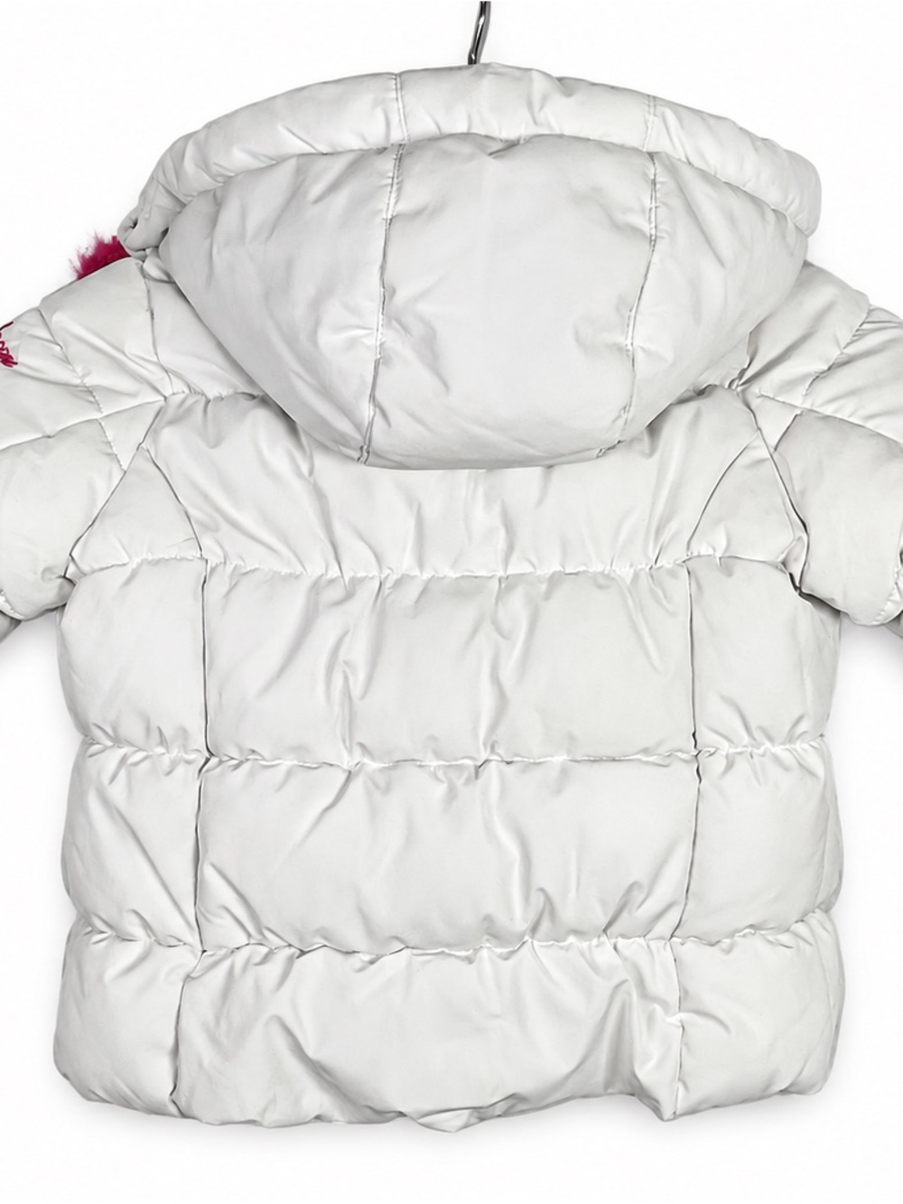 Snozu Toddler Girls Winter Coat 2T White Pink Puffer Jacket Ski Winter - Picture 3 of 7